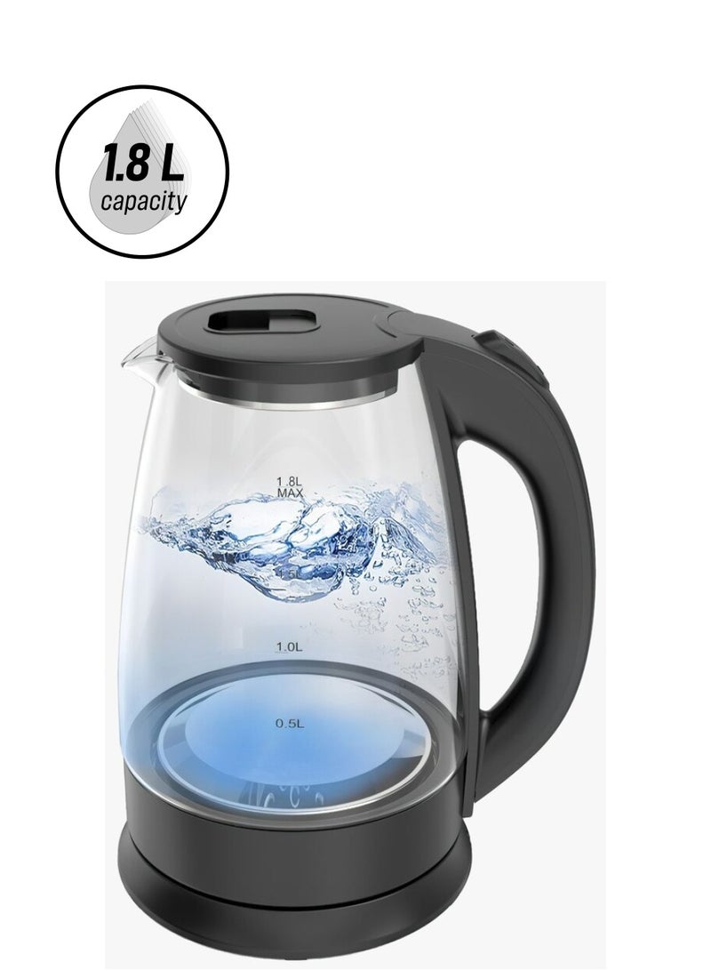 Denx Electric Glass Kettle 1.8L 1500W - Image 1