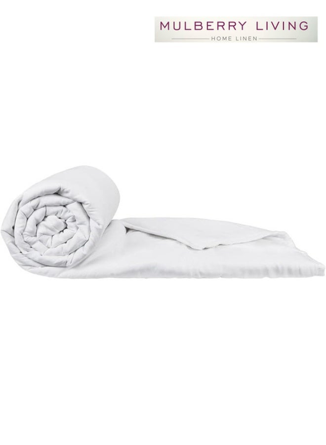 MULBERRY LIVING 100% Cotton - 1000Tc Zipper Duvet Cover(90 X 108 Inch) - White  - Image 4