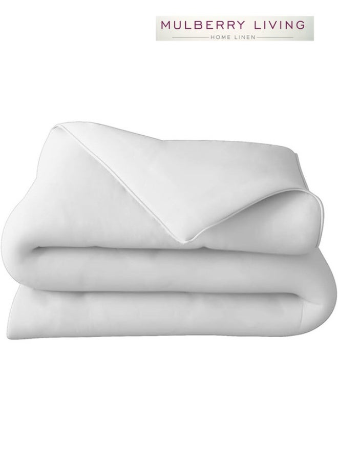 MULBERRY LIVING 100% Cotton - 1000Tc Zipper Duvet Cover(90 X 108 Inch) - White  - Image 5