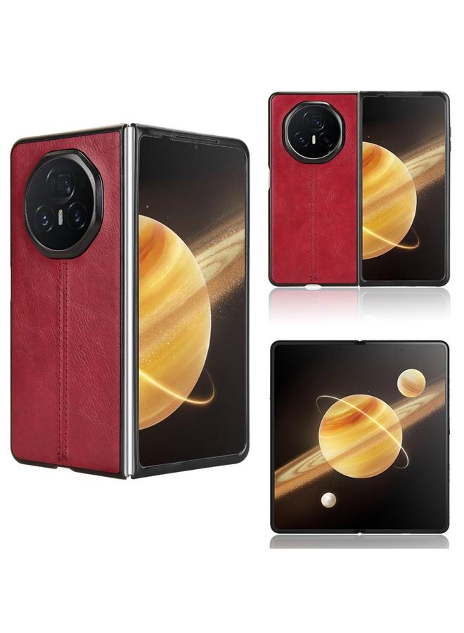 زبون جراب هاتف لهاتف Honor Magic V3 بغطاء خلفي بخياطة بنمط بقرة - Image 1