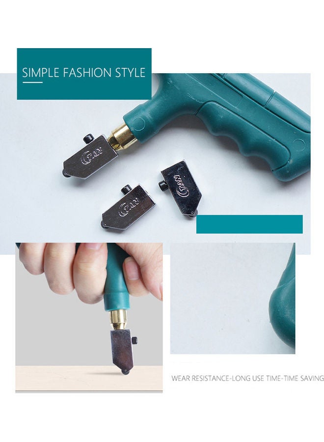 NIBEMINENT Multi-Functional Glass Cutter Ceramic Tile Opener Tool Green - Image 4