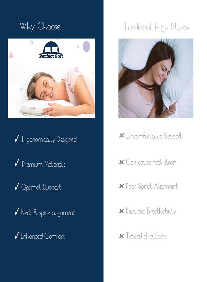 Perfect Soft وسادة مثالية ناعمة رقيقة للغاية للنوم، 3 بوصات من رغوة الذاكرة المسطحة للنائم على البطن مع غلاف من القماش المحبوك، كثافة عالية |(3 بوصة عادية) - Image 5