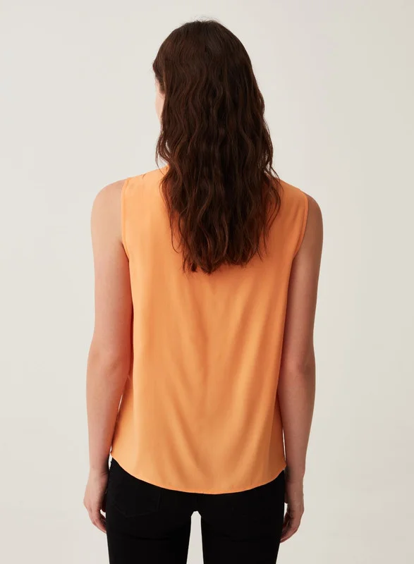 Ovs Sleeveless blouse with pleating