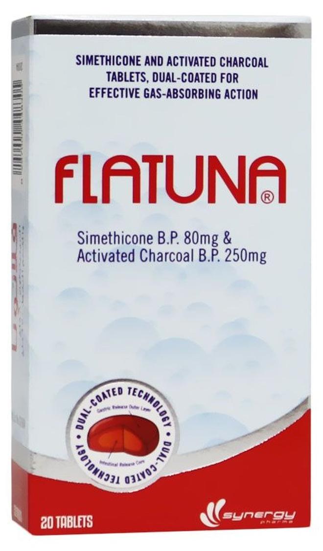 سيميثيكون وفحم مفعل لتخفيف الغازات 20 قرص