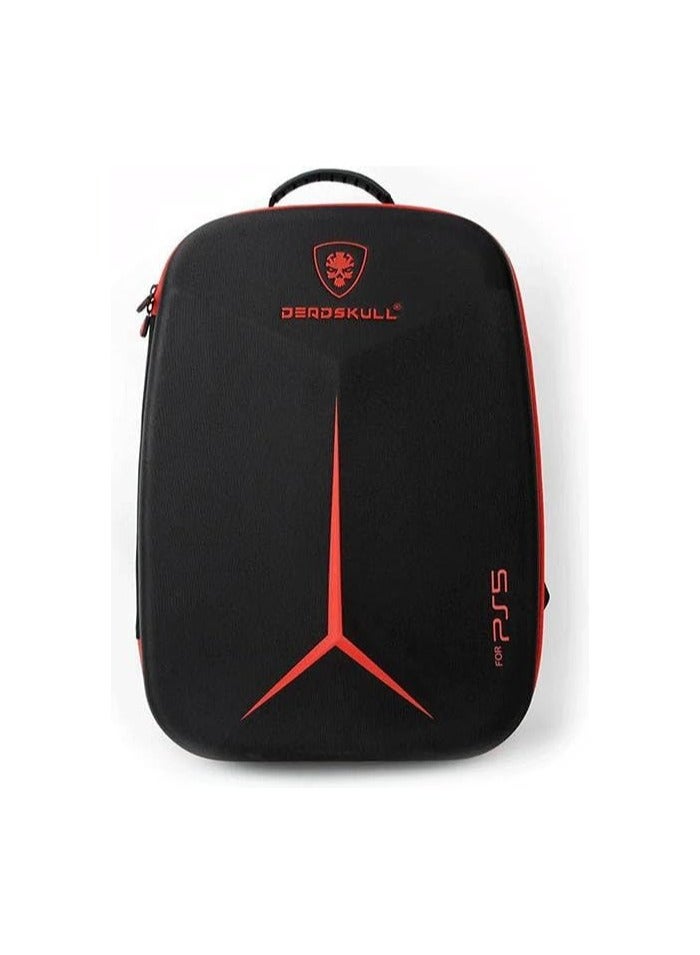 DEADSKULL Carrying Case for PS5/PS5 Pro/PS5 Slim , Game Backpack for PS5, Large Capacity Storage Bag Compatible with PlayStation 5 Controller Console Accessories (Black, PS5 FAT) - Image 1