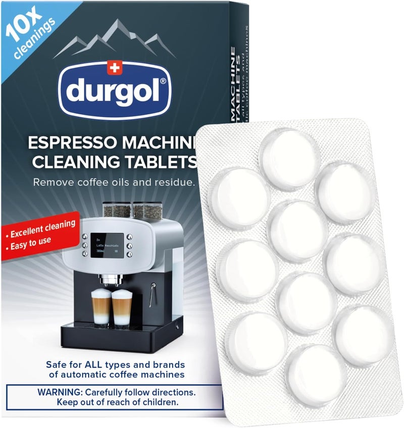 Durgol Espresso Machine and Coffee Maker Cleaning Tablets, 10 count Multi-budget available picks - Image 1