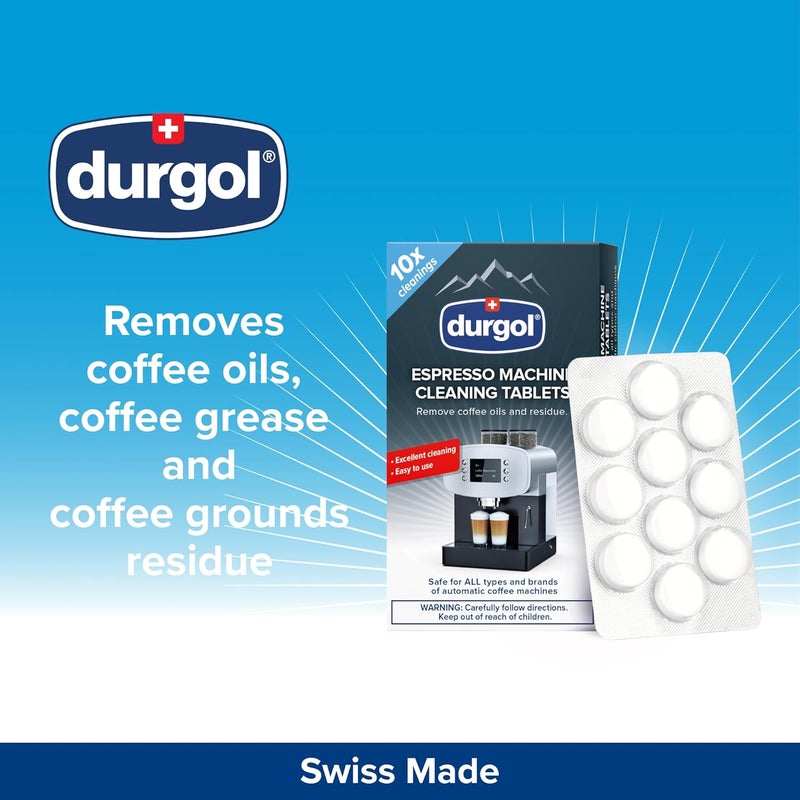 Durgol Espresso Machine and Coffee Maker Cleaning Tablets, 10 count Multi-budget available picks - Image 2