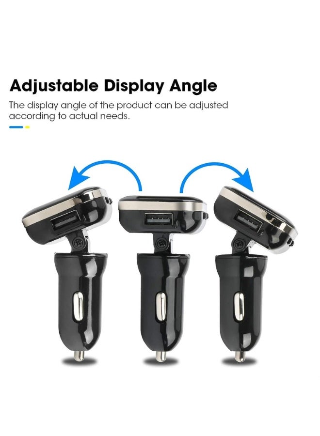 Tire Pressure Monitoring System, Wireless Adjustable Display Angle with 4 External Sensors Auto Alarm Real-time Display Temperature Pressure - Image 5