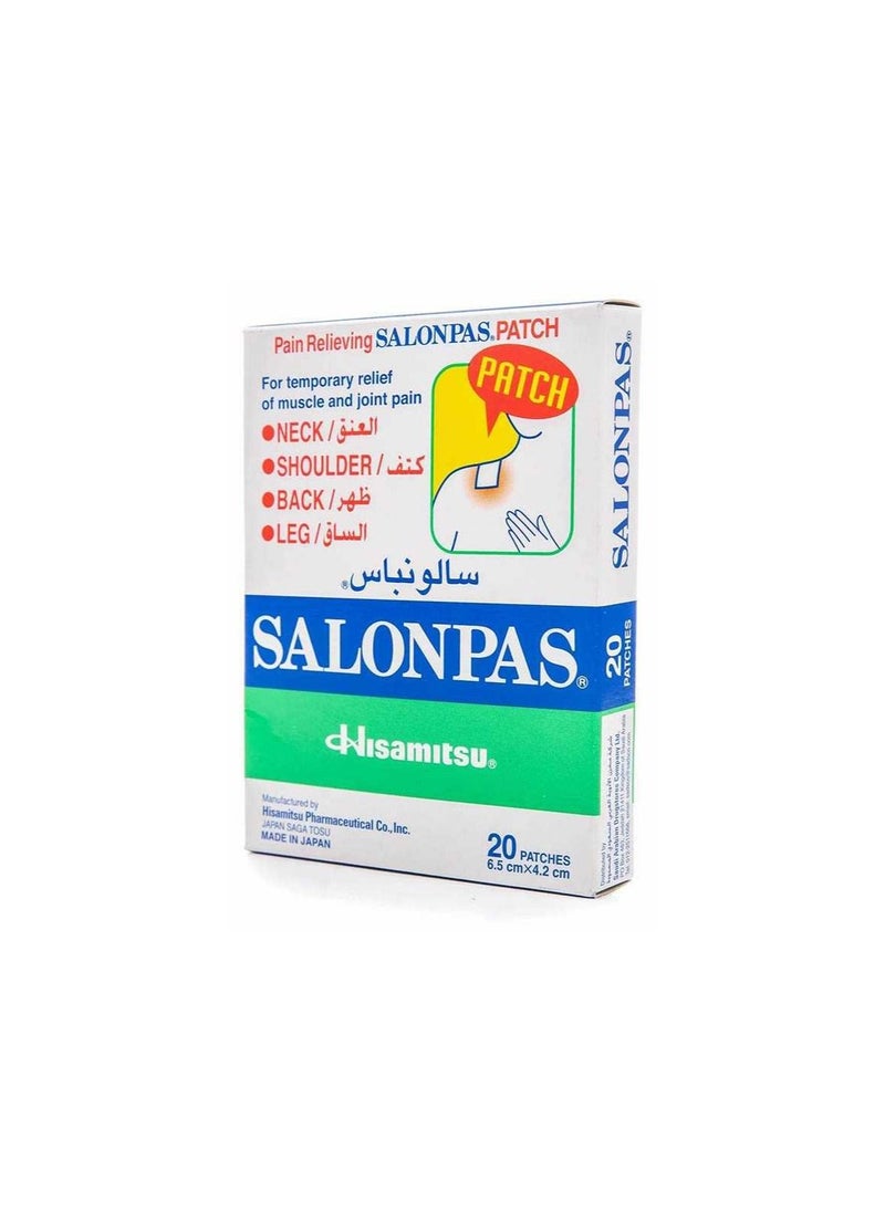 Salonpas Pain Relieving Salonpas 20 Patches 6.5cm*4.2cm 