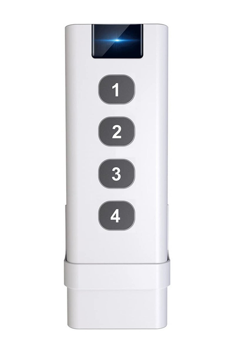 "مفتاح لاسلكي ذكي للمنزل (ZigBee) - لوحة تحكم محمولة 4 أزرار للتحكم في المشاهد الذكية - يعمل مع محور ZigBee - تحكم غير محدود في أجهزة المنزل الذكي - إصدار 2022 الجديد" - Image 1