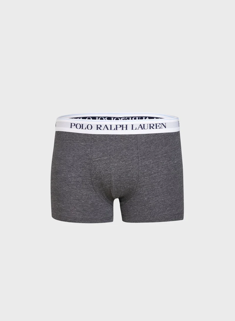 POLO RALPH LAUREN 3 Pack Logo Band Trunks