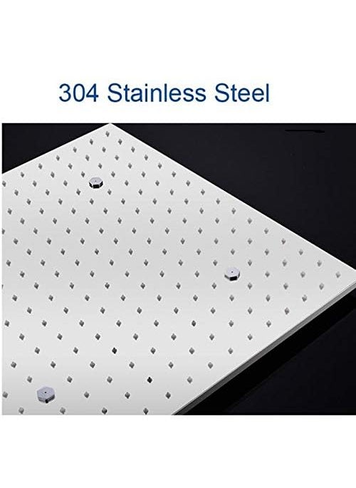 Glosy Glosy 16x16 Inch Ceiling Shower DualFunction Rain Mist SS 304 Stainless Steel Overhead Shower  - Image 2