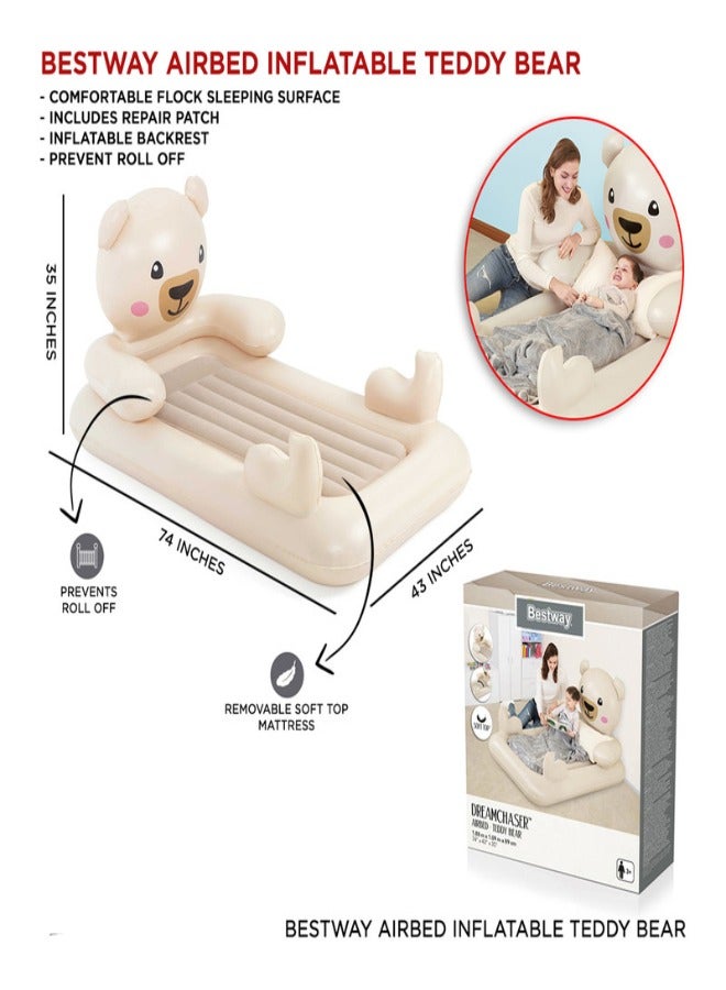 Bestway Dreamchaser Airbed Teddy Bear 1.88Mx1.09Mx89Cm 26-67712 - Image 4