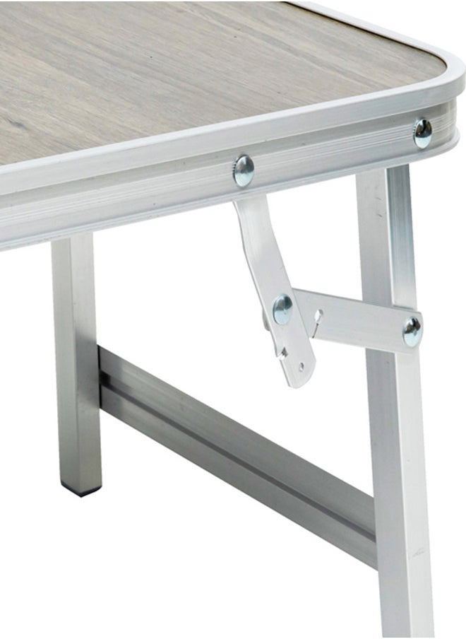AL SANIDI Foldable Aluminum Table, Foldable Table for Outdoor and Home Gardens, Beige, Size 30*50 Cm  - Image 4