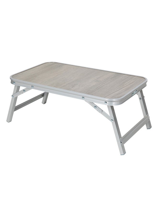 AL SANIDI Foldable Aluminum Table, Foldable Table for Outdoor and Home Gardens, Beige, Size 30*50 Cm  - Image 1