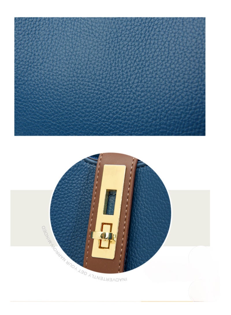 Women Handbag Crossbody Bag with Removable Shoulder Strap Fashion Leather Shoulder Hand Bag Waterproof Tote Satchel Bag for Office Travel - Image 3