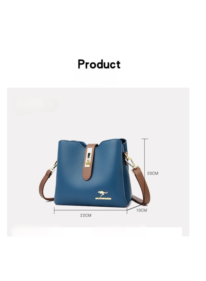Women Handbag Crossbody Bag with Removable Shoulder Strap Fashion Leather Shoulder Hand Bag Waterproof Tote Satchel Bag for Office Travel - Image 5