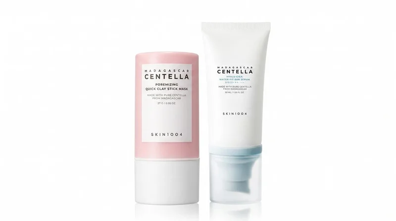 Skin1004 Centella Poremizing Clay Stick Mask & Hyalu-Cica Sun Serum Duo