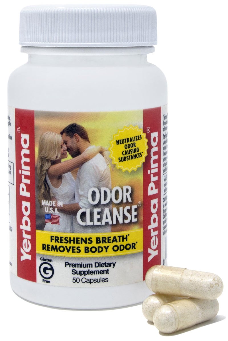 Yerba Prima Odor Cleanse 50 Capsules Premium Extract - Image 1