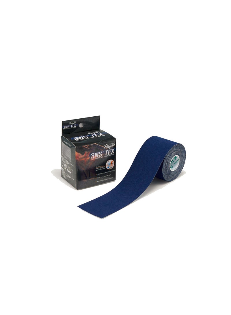 3NS Tex Excellent Exclusive Sports Taping Method Tape, Navy - Image 1
