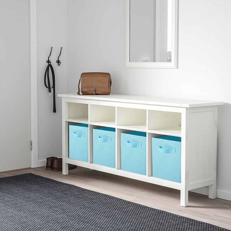 PowerKing Storage Box, 2 Pieces Foldable Storage Cube Fabric Storage Box, Cube Shape, Sky Blue - Image 4