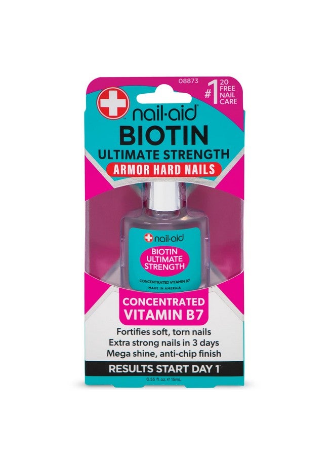 Biotin Ultimate Strength - Nail Treatment & Strengthener - Clear, 0.55 Fl Oz (08873)