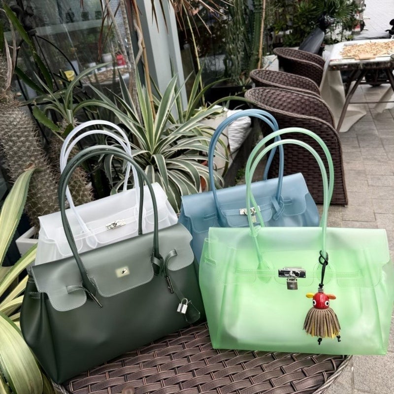 Jelly Firkin Jelly Bag Platinum Tote Kelly Kiiikiii Style 2026 Fashion Shoulder Bag - Image 1