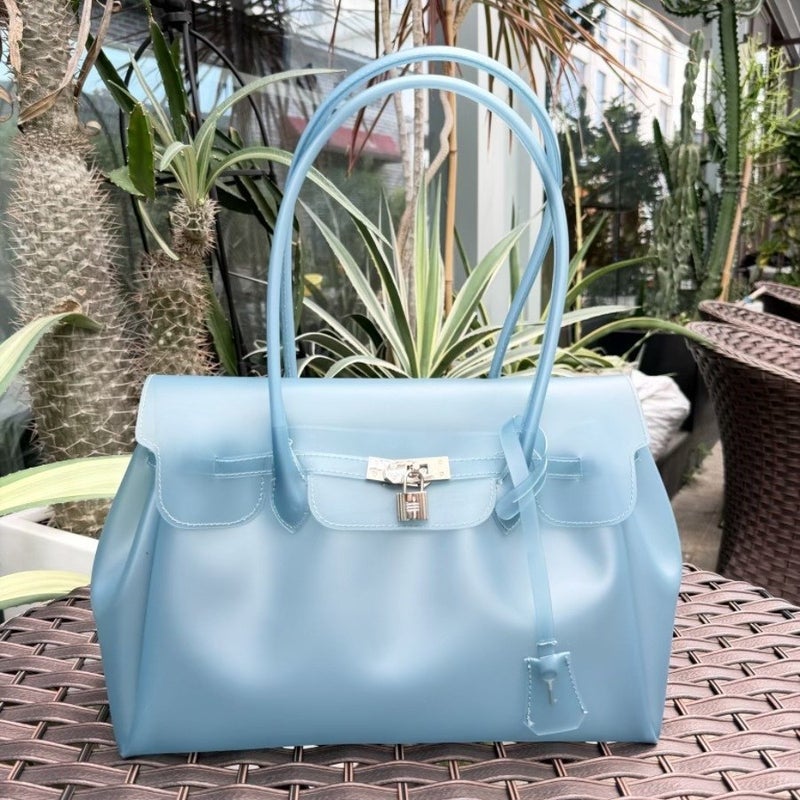 Jelly Firkin Jelly Bag Platinum Tote Kelly Kiiikiii Style 2026 Fashion Shoulder Bag - Image 4