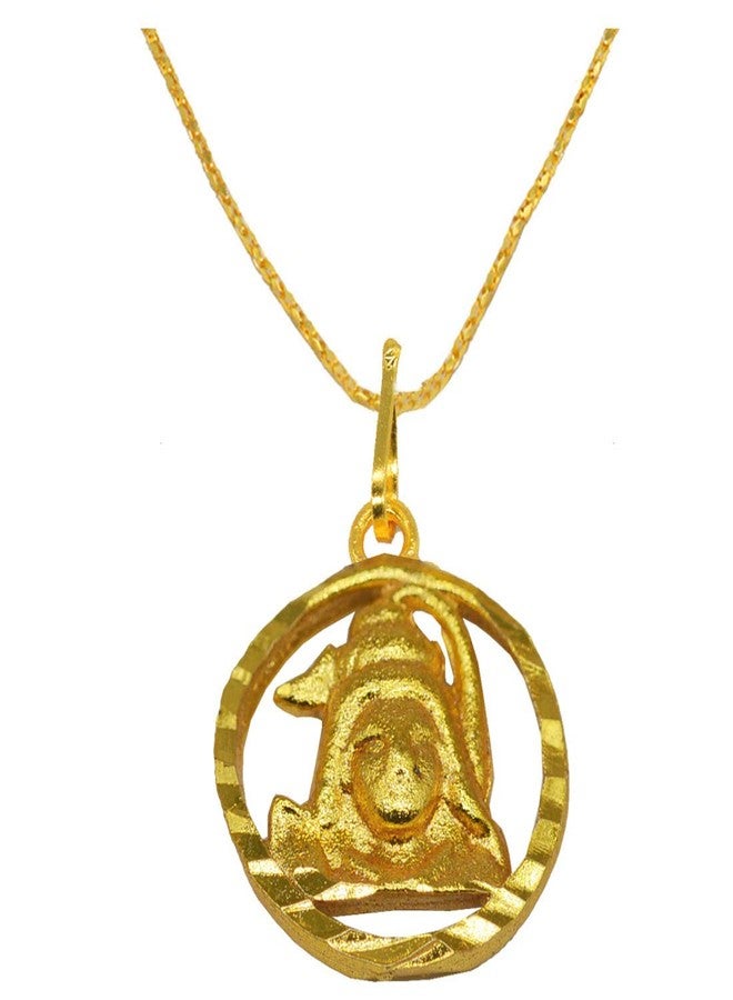 Sullery Religious Jewelry Shiv Shankar Bolenath Madadev Brass Necklace Pendant For Men And Women - Image 1