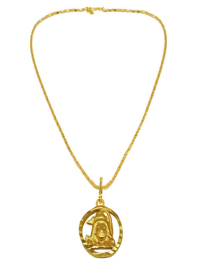 Sullery Religious Jewelry Shiv Shankar Bolenath Madadev Brass Necklace Pendant For Men And Women - Image 3