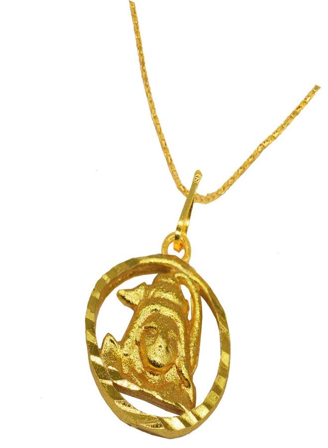 Sullery Religious Jewelry Shiv Shankar Bolenath Madadev Brass Necklace Pendant For Men And Women - Image 2