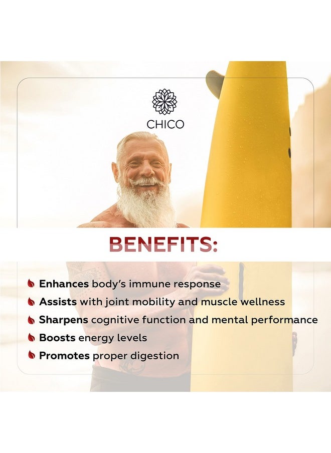 Chico - Turmeric Curcumin Liquid Drops Organic Herbal Extract Promoting Immunity Muscle & Joint Function Mood Energy & Brain Support Tincture Nongmo Vegan Nutritional Supplement 4 Fl. Oz - Image 1