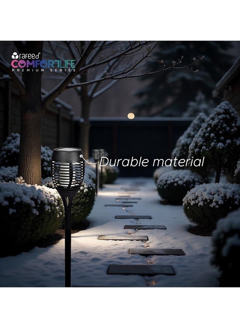 RAFEED Solar Pathway Lights Outdoor Yard Decoration Water Resistant Outdoor Solar Lights for Garden Landscape Path Yard Patio Driveway Walkway (980158) - Image 4