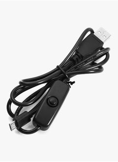NIBEMINENT 2A Micro USB Switch Charging Cable For Raspberry Pi Black  - Image 2