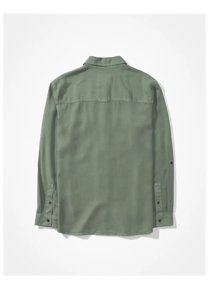 American Eagle Pocket Detail Button Down Shirt
