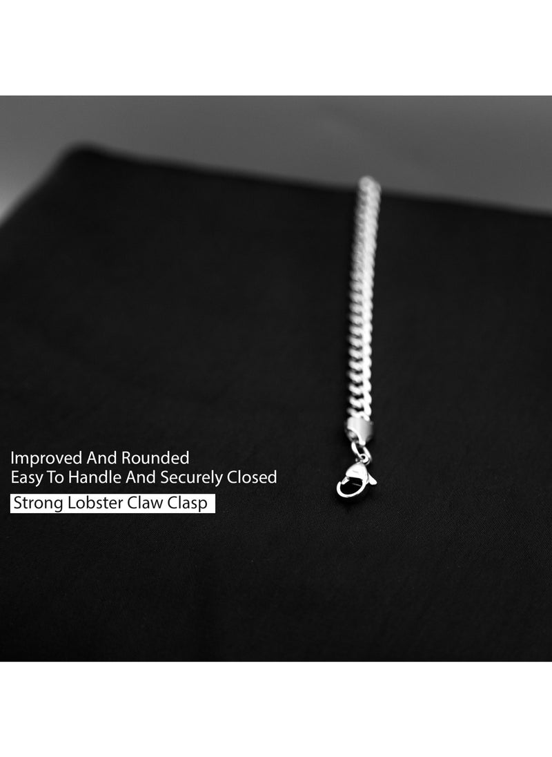mjuhurat Stainless silver chain 5 mm 22 inch  - Image 2