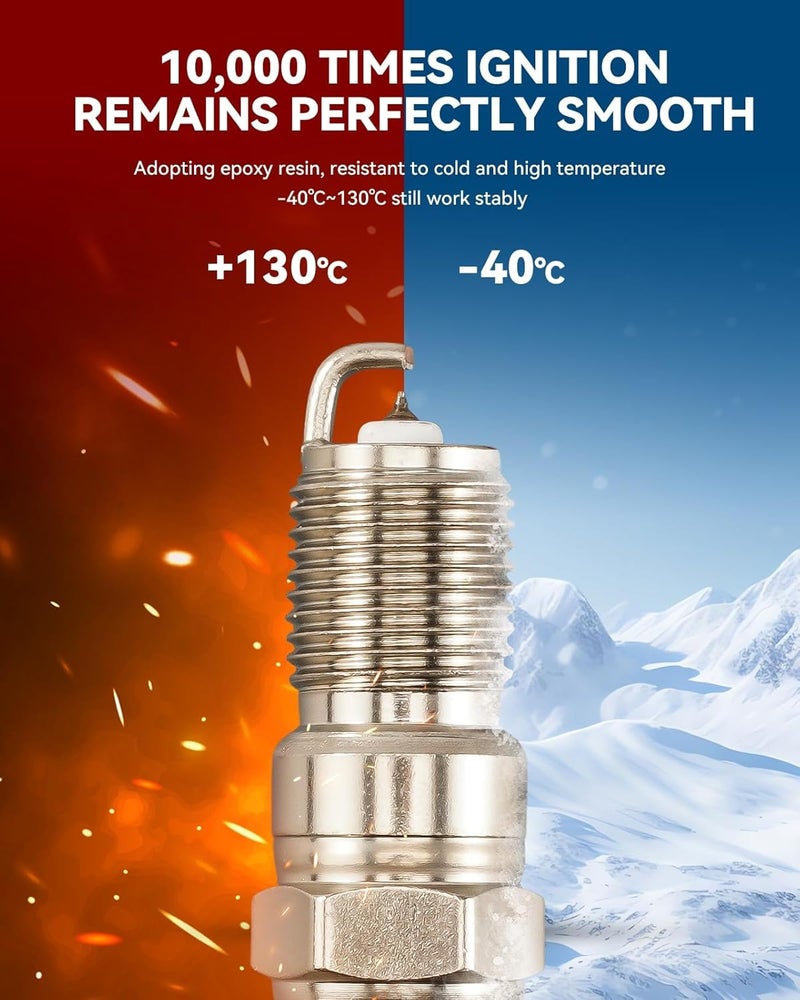 PHILTOP A4 Iridium Spark Plugs 4 Pack - Image 2