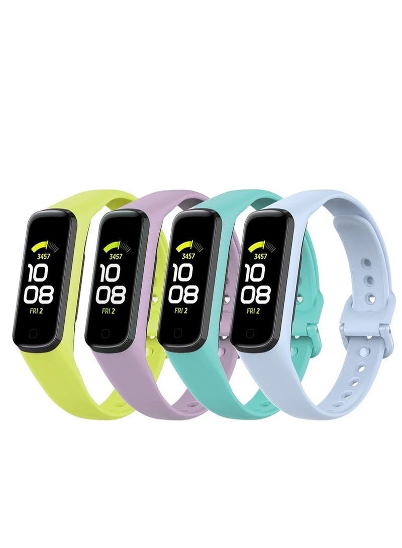ten.tech Strap Compatible for Samsung Galaxy Fit 2 for Women Men, Breathable Soft Silicone Sport Wristband Adjustable Band for Galaxy Fit 2 (SM-R220) Fitness Tracker - Image 2
