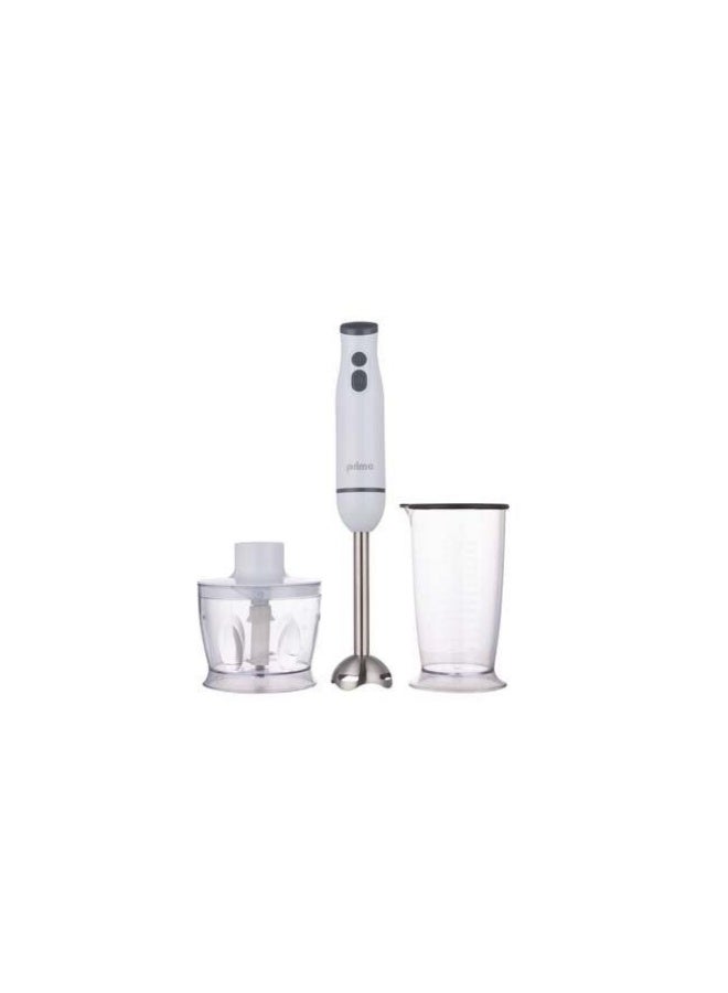 Prime Multifunction Hand Blender 3 in 1 functions 400W 500ML WhiteGrey