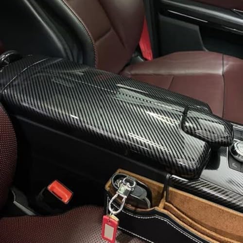 AOKIO Interior Center Console Armrest Storage Box Panel Cover Trim for Mercedes Benz E Class W212 Accessories 2010-2015 and CLS W218 2012-2017 (Not Real Carbon) - Image 4