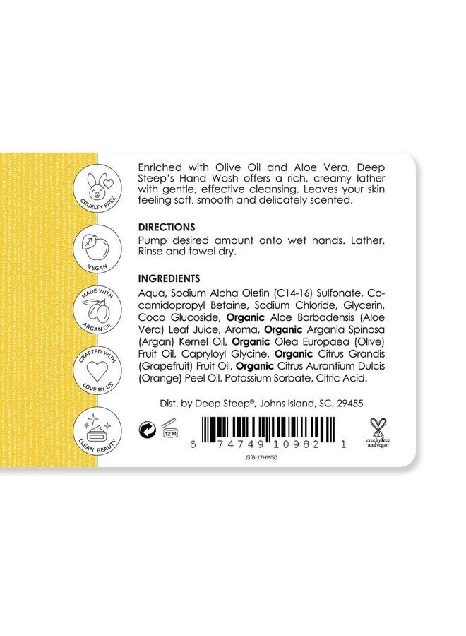 ديب ستيب غسول اليدين السائل بزيت الأرغان العميق، الجريب فروت والبرغموت، 17.6 أونصة سائلة - Image 2