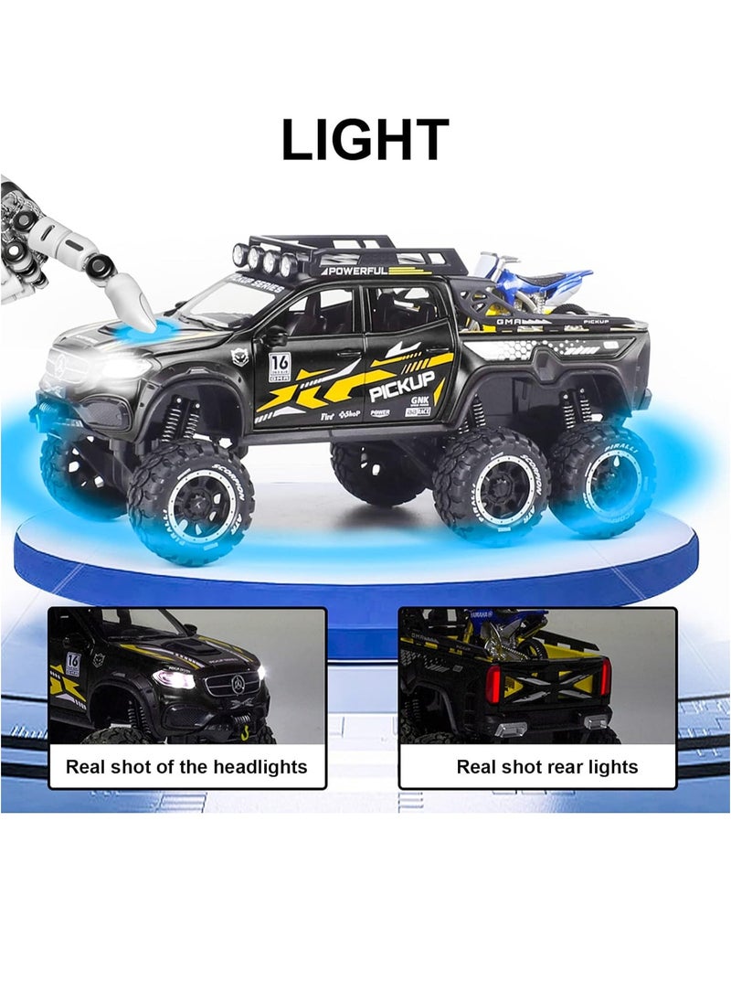lakia - Boy's 1:24 Diecast Benz X Class Pickup Truck Toy - Metal Model Car With Sound & Light, Pull Back Action, Perfect for Kids & Adults, Ideal Birthday Gift - Image 1
