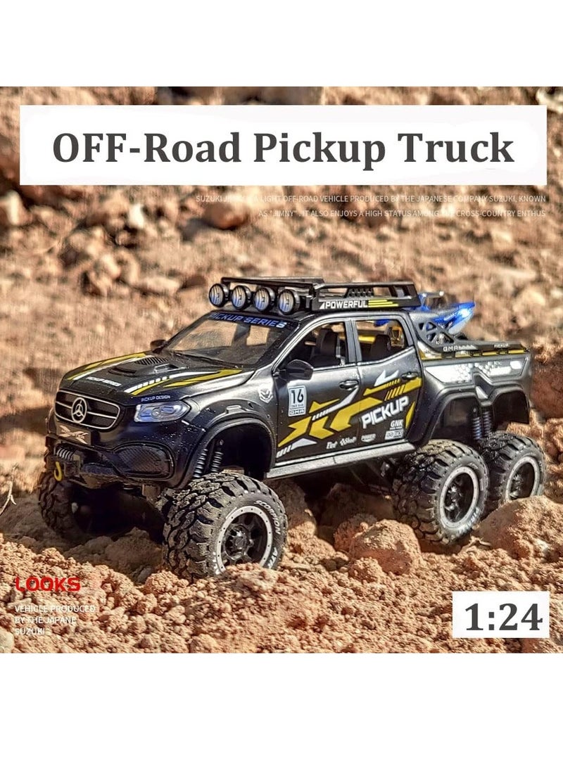 lakia - Boy's 1:24 Diecast Benz X Class Pickup Truck Toy - Metal Model Car With Sound & Light, Pull Back Action, Perfect for Kids & Adults, Ideal Birthday Gift - Image 1