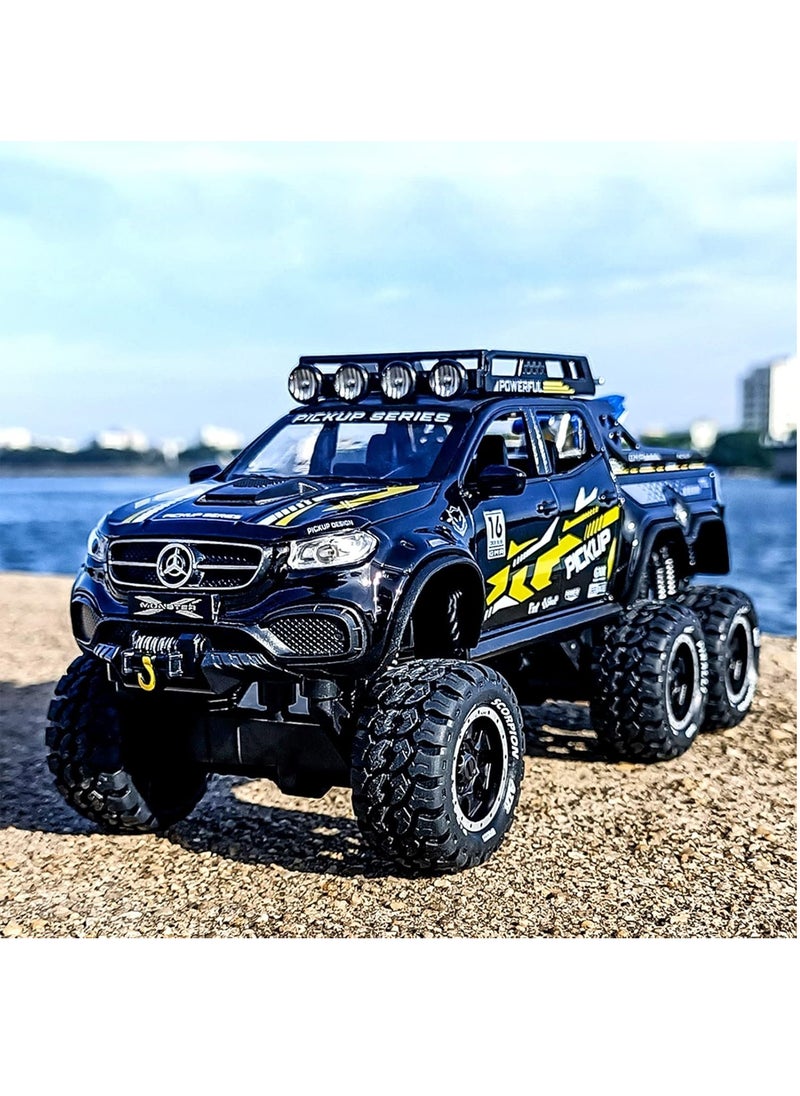 lakia - Boy's 1:24 Diecast Benz X Class Pickup Truck Toy - Metal Model Car With Sound & Light, Pull Back Action, Perfect for Kids & Adults, Ideal Birthday Gift - Image 1