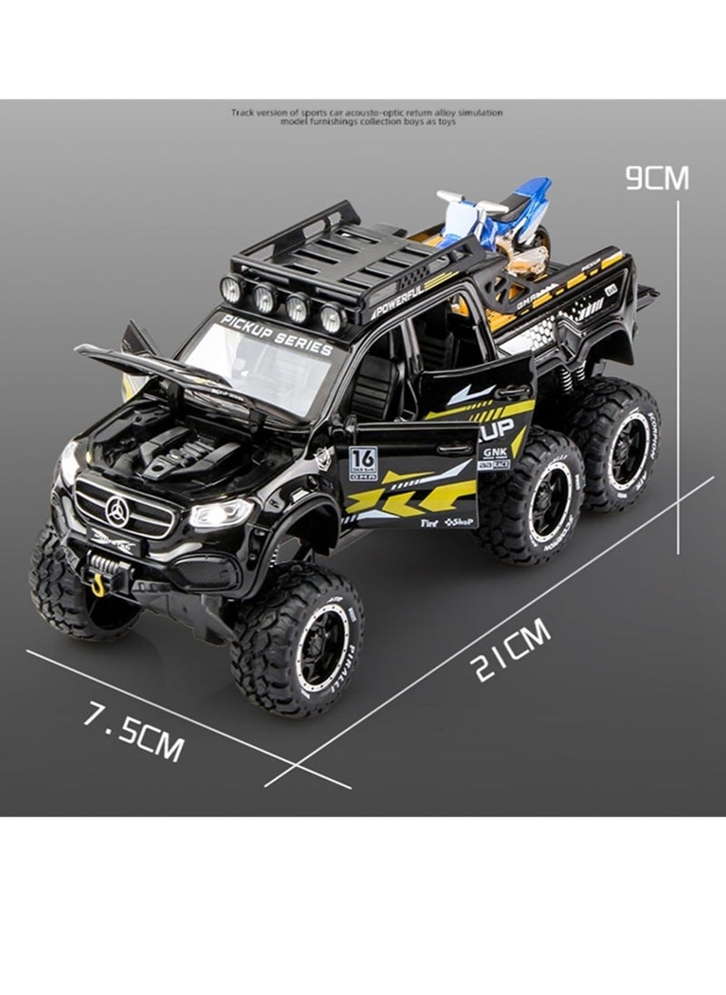 lakia - Boy's 1:24 Diecast Benz X Class Pickup Truck Toy - Metal Model Car With Sound & Light, Pull Back Action, Perfect for Kids & Adults, Ideal Birthday Gift - Image 1