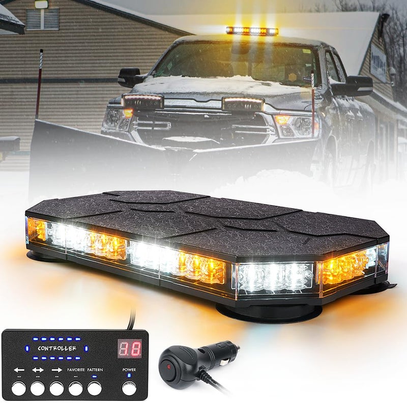 أضواء سطوع السقف LED LUMENIX مع وحدة تحكم مغناطيسية لتحذير المرور الطارئ للسيارات والشاحنات ومركبات البناء