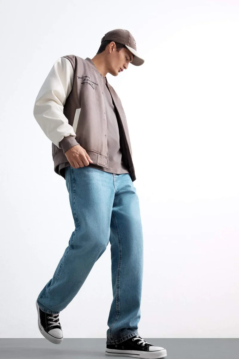 ديفاكتو Baggy Fit Wide Leg Jeans