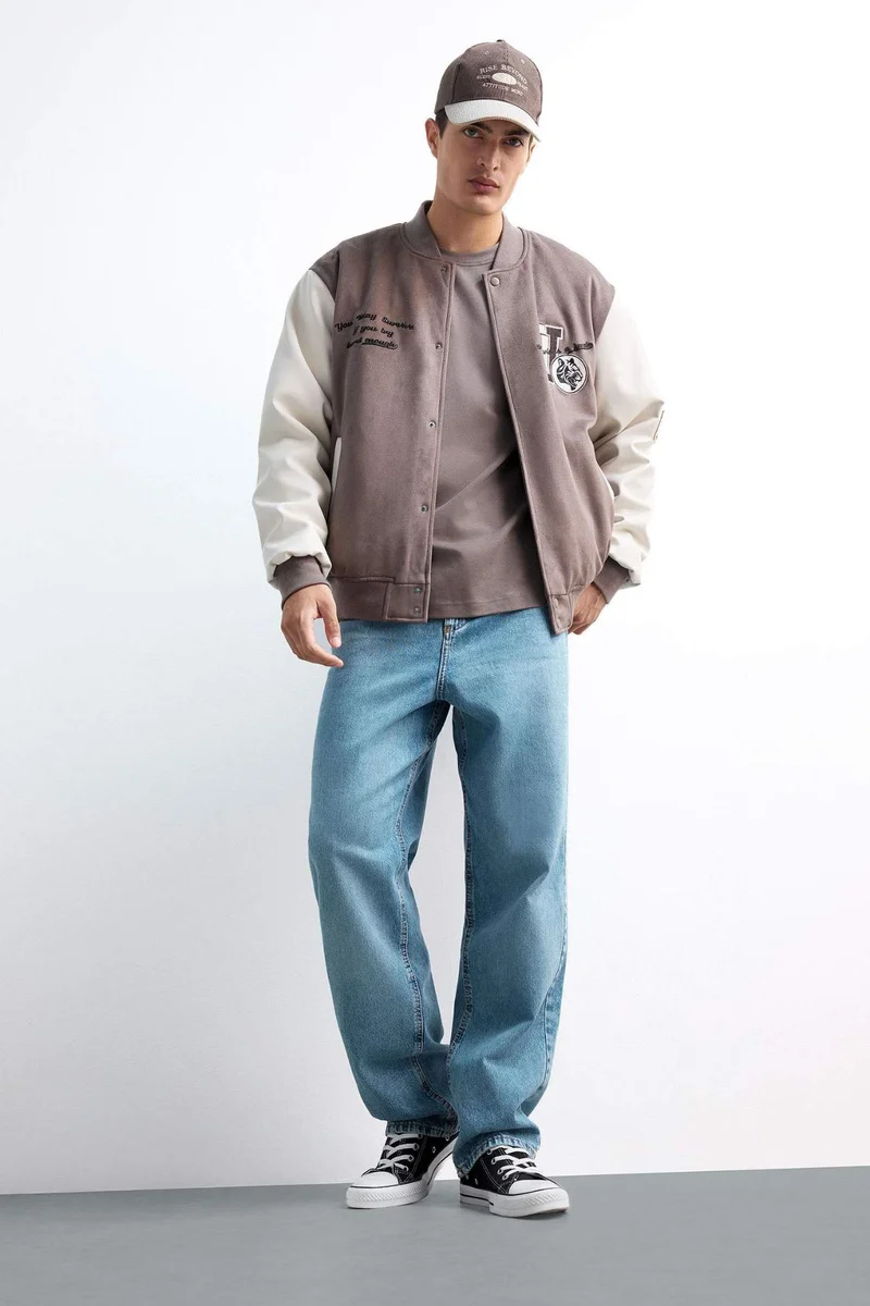 ديفاكتو Baggy Fit Wide Leg Jeans
