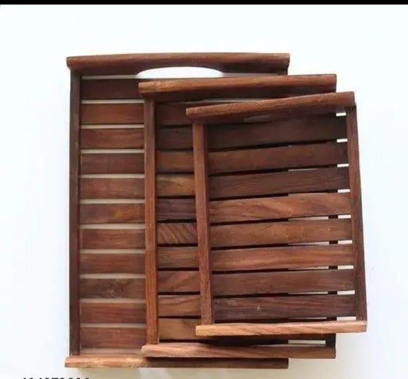 GO7 Wooden Serving Tray Modern Style Elegant & Durable - Image 1