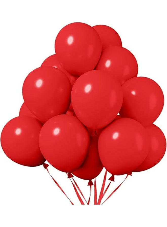 Generic 100 Pcs Latex Balloons – Thick & Durable Party Balloons, Air/Helium Inflatable – Birthday, Wedding, Baby Shower, Events & Decorations – Red – 100pcs